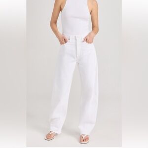 Agolde Luna pieced jeans, size 26, element. Barrel jeans.